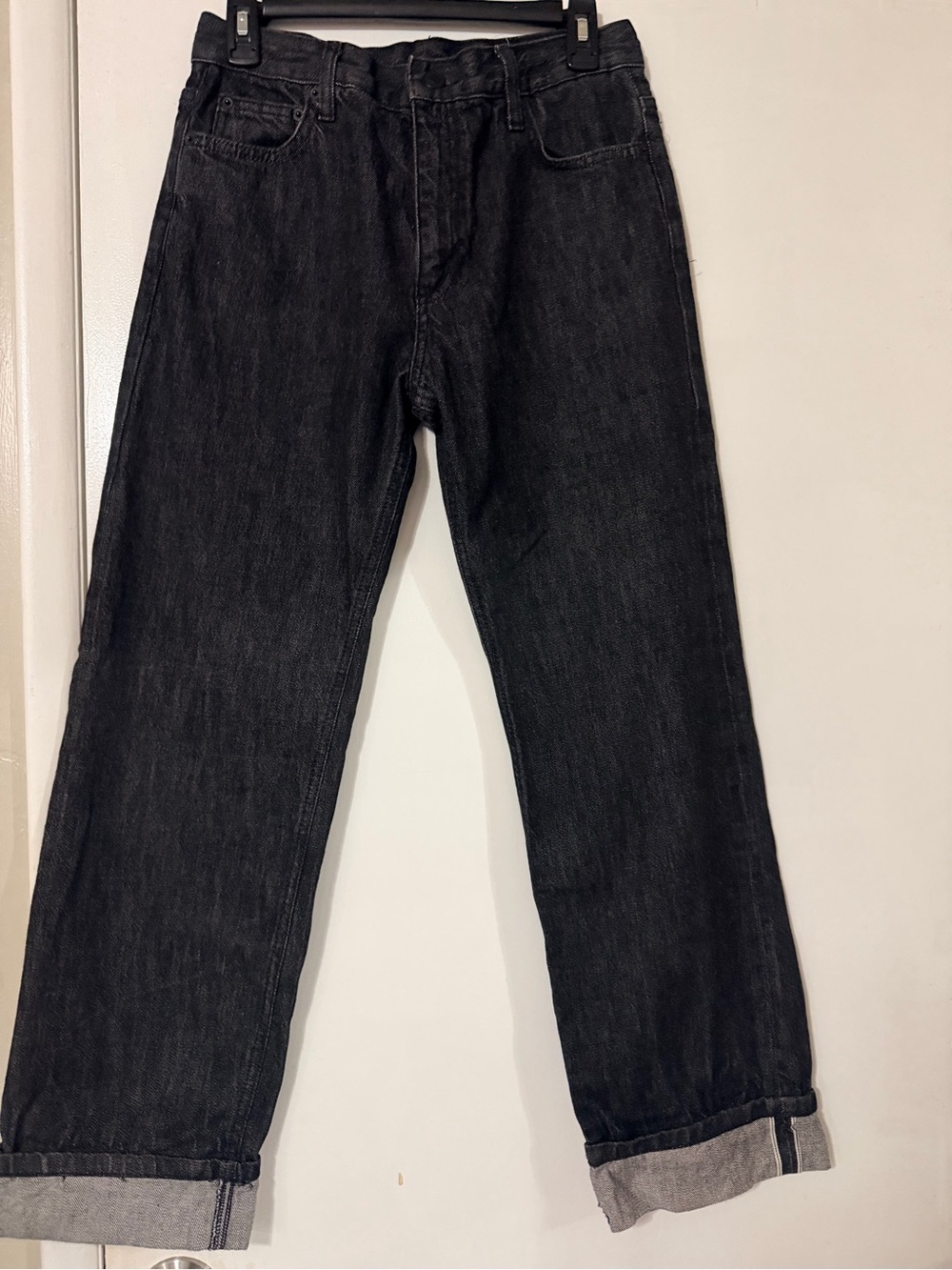 Zara Washed Black Relaxed Jeans